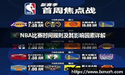 NBA比赛时间规则及其影响因素详解